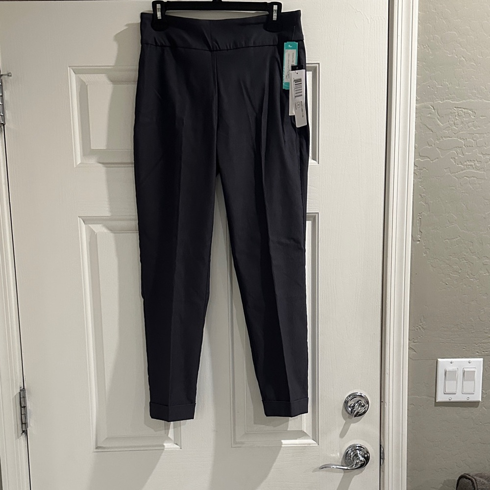 Tribal Dark Gray Straight Trousers